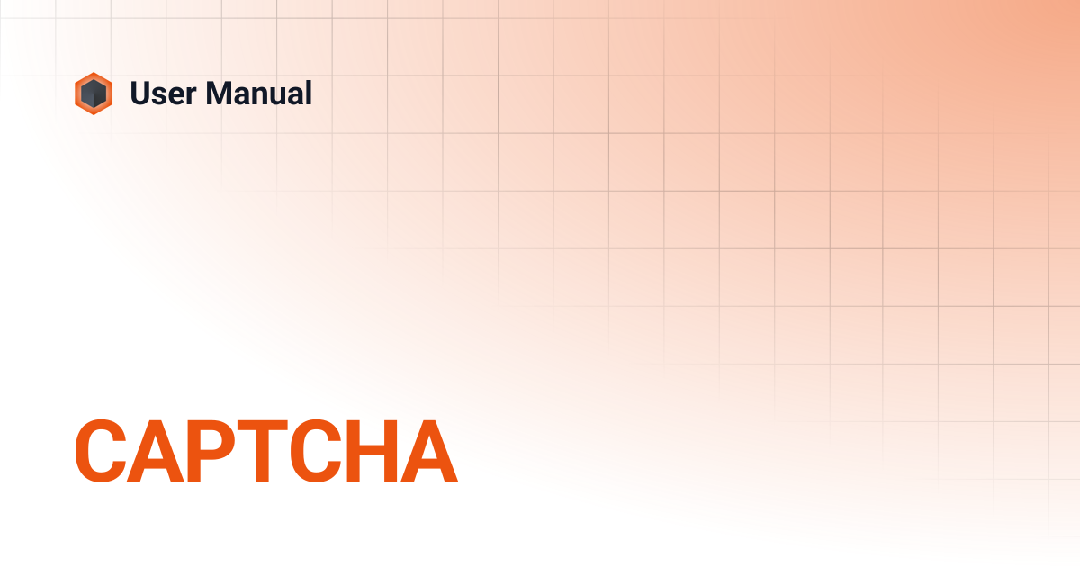 CAPTCHA | v4.4.0 | User Manual