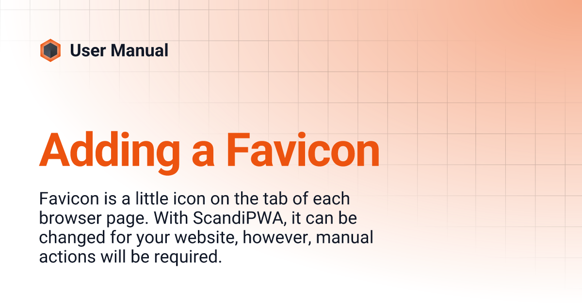 Adding a Favicon | User Manual